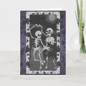 Halloween Dancing Skeletons Kaart (Voorkant)