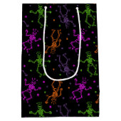 Halloween Dancing Skeletons Medium Cadeauzakje (Achterkant)