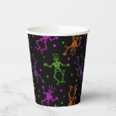 Halloween Dancing Skeletons Papieren Bekers (Links)