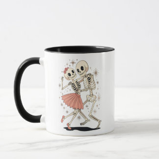 Halloween Dancing Skeletons, Retro Skeleton Mok