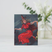 Halloween Dancing Witch Briefkaart (Staand voorkant)