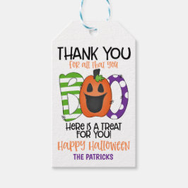 Halloween dank u cadeau Label Cadeaulabel