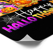 Halloween Dankdag Kerst Merry Hallothanks Poster (Hoek)