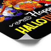 Halloween Dankdag Kerstmis Gelukkig Hallothanks Poster (Hoek)