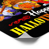 Halloween Dankdag Kerstmis Gelukkig Hallothanks Poster (Hoek)