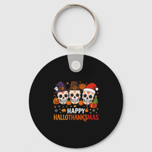 Halloween Dankdag Kerstmis Gelukkig Hallothanks Sleutelhanger