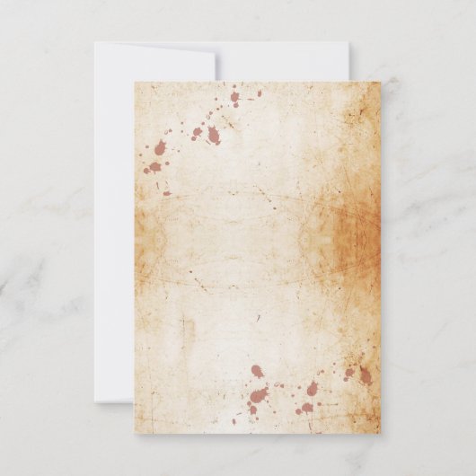 Halloween Dankjewel Bruiloft Gotische Frame Kaart (Achterkant)