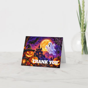 Halloween Dankkaart met Vouw Bedankkaart