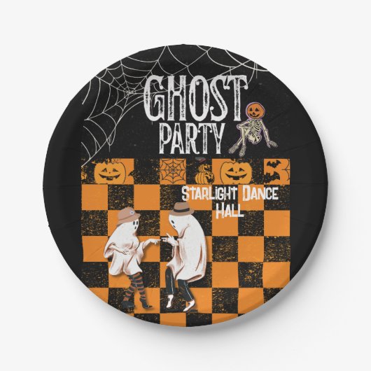 HALLOWEEN DANS PAPIEREN BORDJE (Voorkant)