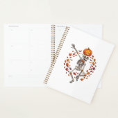 Halloween Dansend Skelet Pompoen Hoofd Herfstblad Planner (Display)