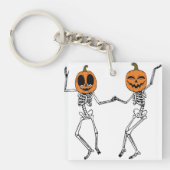 Halloween Dansend Skelet Sleutelhanger (voorkant)