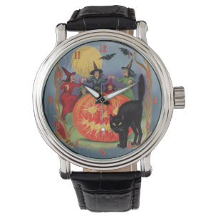 Halloween dansende heksen Horloge