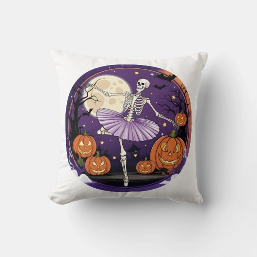 Halloween dansende skelet, beste cadeau ooit ! kussen (Voorkant)