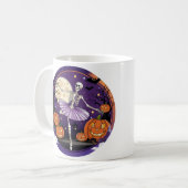 Halloween dansende skelet, beste Halloween cadeau Koffiemok (Voorkant links)