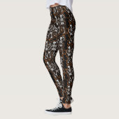 Halloween Dansende Skeletten Leggings (Links)