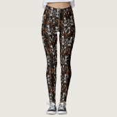 Halloween Dansende Skeletten Leggings (Voorkant)