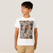 Halloween dansende skeletten t-shirt (Voorkant volledig)