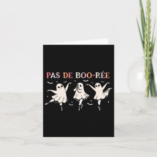 Halloween dansleraar Pas de Boo-rée Dancing Gho Kaart