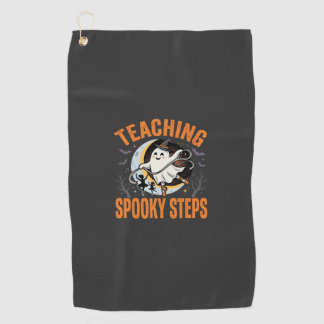 Halloween Dansleraar Spookstappen Golfhanddoek