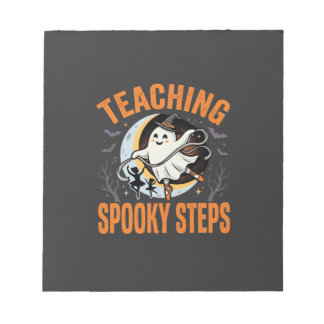Halloween Dansleraar Spookstappen Notitieblok