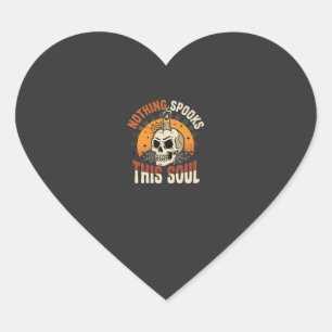 Halloween Dappere Skelet Nacht Hart Sticker