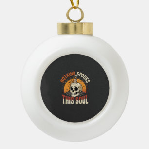 Halloween Dappere Skelet Nacht Keramische Bal Ornament