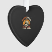 Halloween Dappere Skelet Nacht Ornament (voorkant)