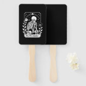 Halloween Dark Gothic Skeleton Overthinker Handwaaier (Voorkant en achterkant)