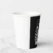 Halloween Dark Gothic Skeleton Overthinker Papieren Bekers (Rechts)