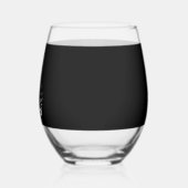 Halloween Dark Gothic Skeleton Overthinker Wijnglas Zonder Voet (Links)