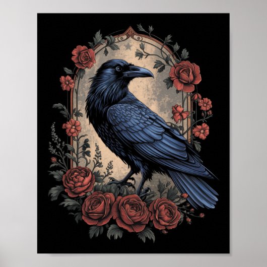 Halloween Dark Mysterious Witchy Natuur Fantasy Poster (Voorkant)