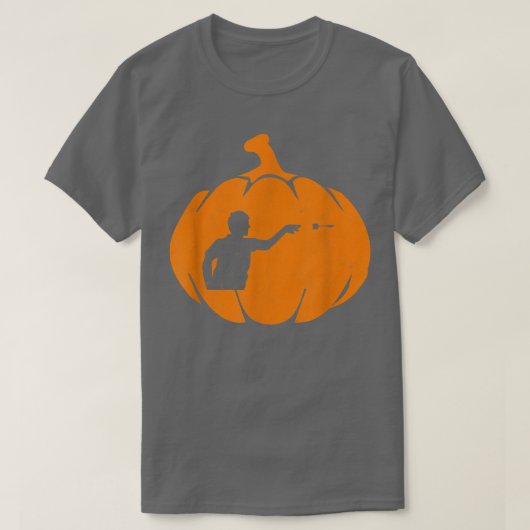 Halloween Darts Pumpkin Darting T-shirt (Design voorkant)