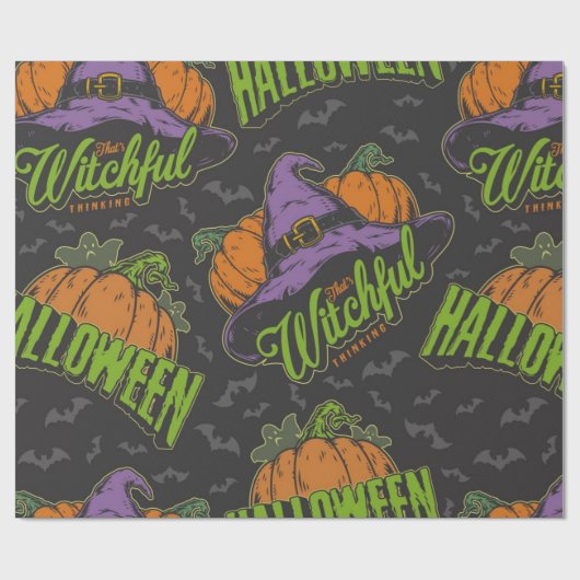 Halloween Dat is een heikel denkpatroon Cadeaupapier (Vlak)