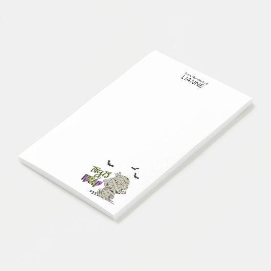 Halloween Dat is een Wrap Mummy Baby Green ID683 Post-it® Notes (Schuin)