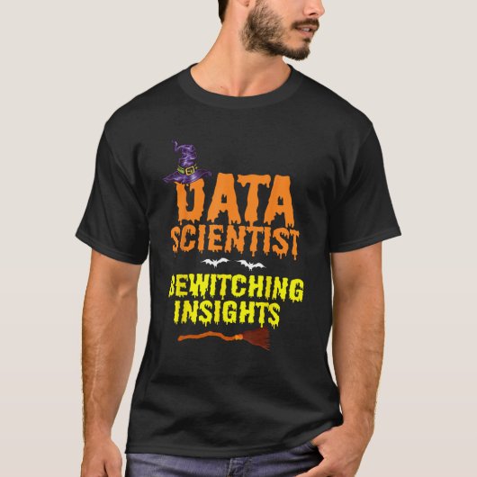 Halloween Data Scientist Mining Analyst Statistiek T-shirt (Voorkant)