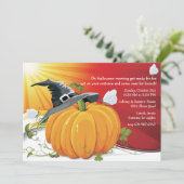 Halloween Dawn Invitation Kaart (Staand voorkant)