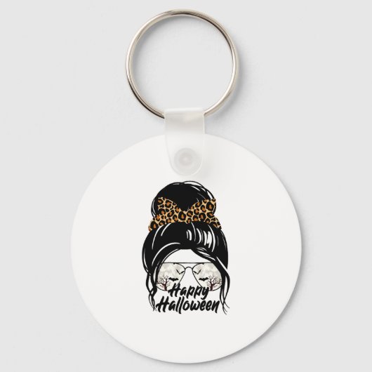 Halloween Day 2021 Halloween Leopard Mom Sleutelhanger (Voorkant)
