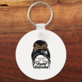 Halloween Day 2021 Halloween Leopard Mom Sleutelhanger (Voorkant)
