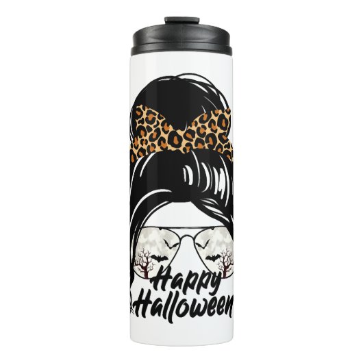 Halloween Day 2021 Halloween Leopard Mom Thermosbeker (Voorkant)