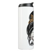 Halloween Day 2021 Halloween Leopard Mom Thermosbeker (Gedraaid links)