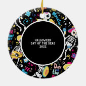 Halloween Day of the Dead Photo Keramisch Ornament (Achterkant)