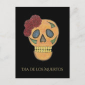 Halloween Day of the Dead Sugar Skull Feestdagenkaart (Voorkant)