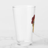 Halloween Day of the Dead Sugar Skull Glas (Rechts)
