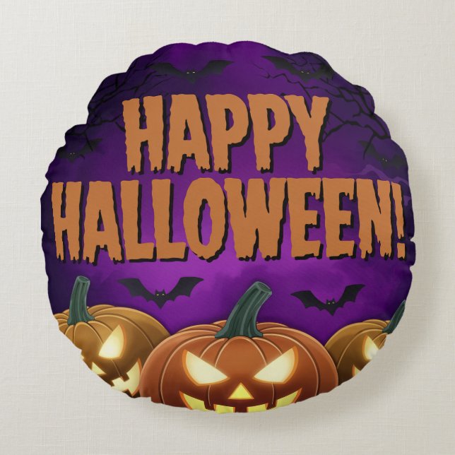 Halloween Day Ronde Kussen van het Kussen van het  (Voorkant)