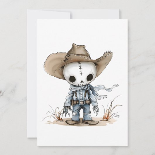 Halloween Day schedel grappig Kaart (Voorkant)