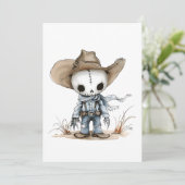 Halloween Day schedel grappig Kaart (Staand voorkant)