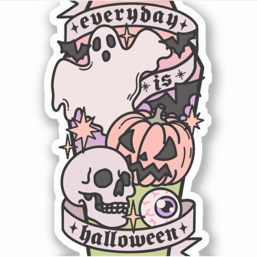 Halloween Day Sticker (Voorkant)