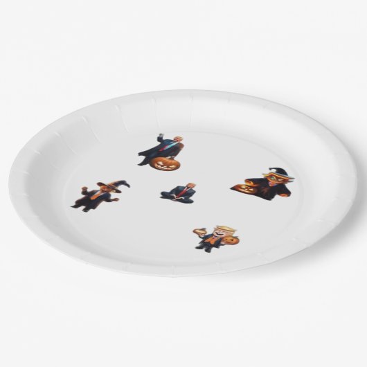 Halloween Day - Trumpkin Classic Papieren Bordje (Gekanteld)