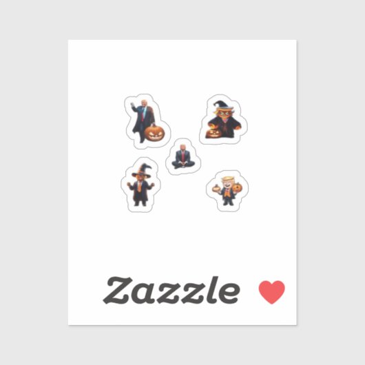 Halloween Day - Trumpkin Classic Sticker (Vel)