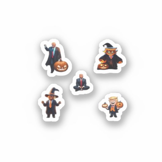 Halloween Day - Trumpkin Classic Sticker (Voorkant)